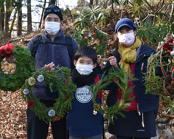 井川deクリスマスリース作り