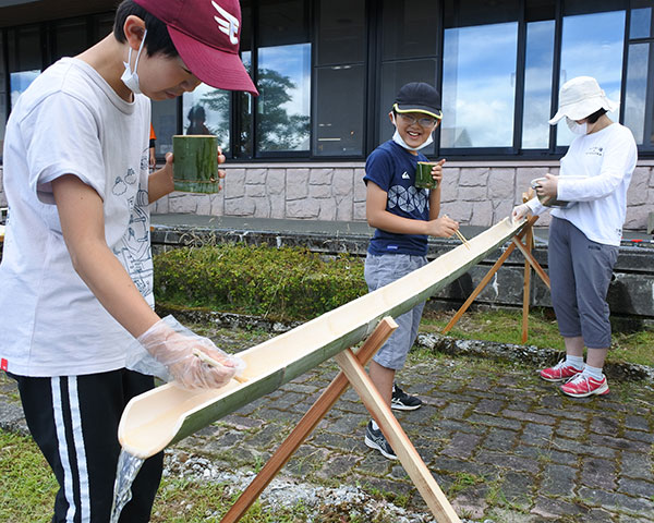 リバウェル井川スキー場 ハンドメイドも楽しめる、流しそうめんイベント